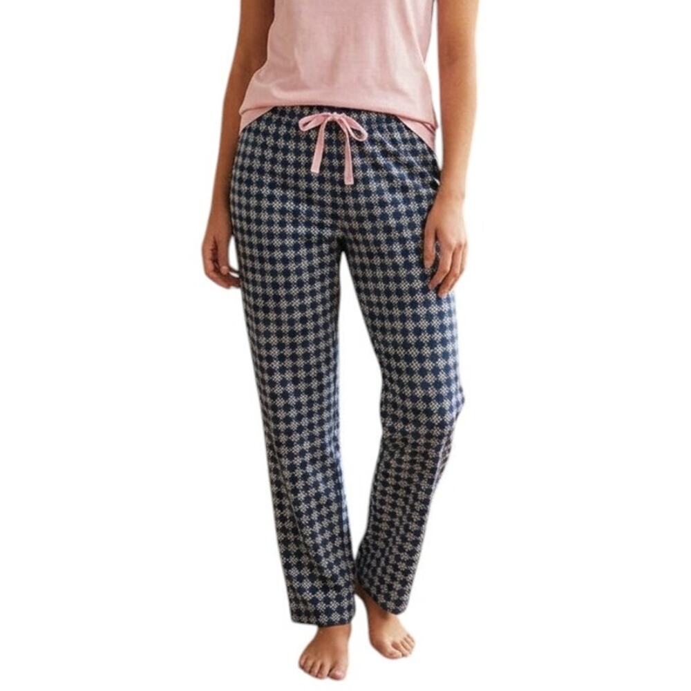Vera Bradley Blue Kaleidoscope Medallions Print Tie Waist Pants, XL